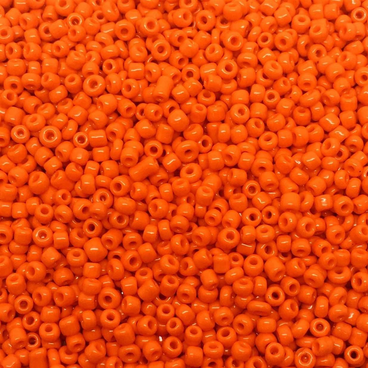 500 Orange 2mm Beads - Free International Shipping