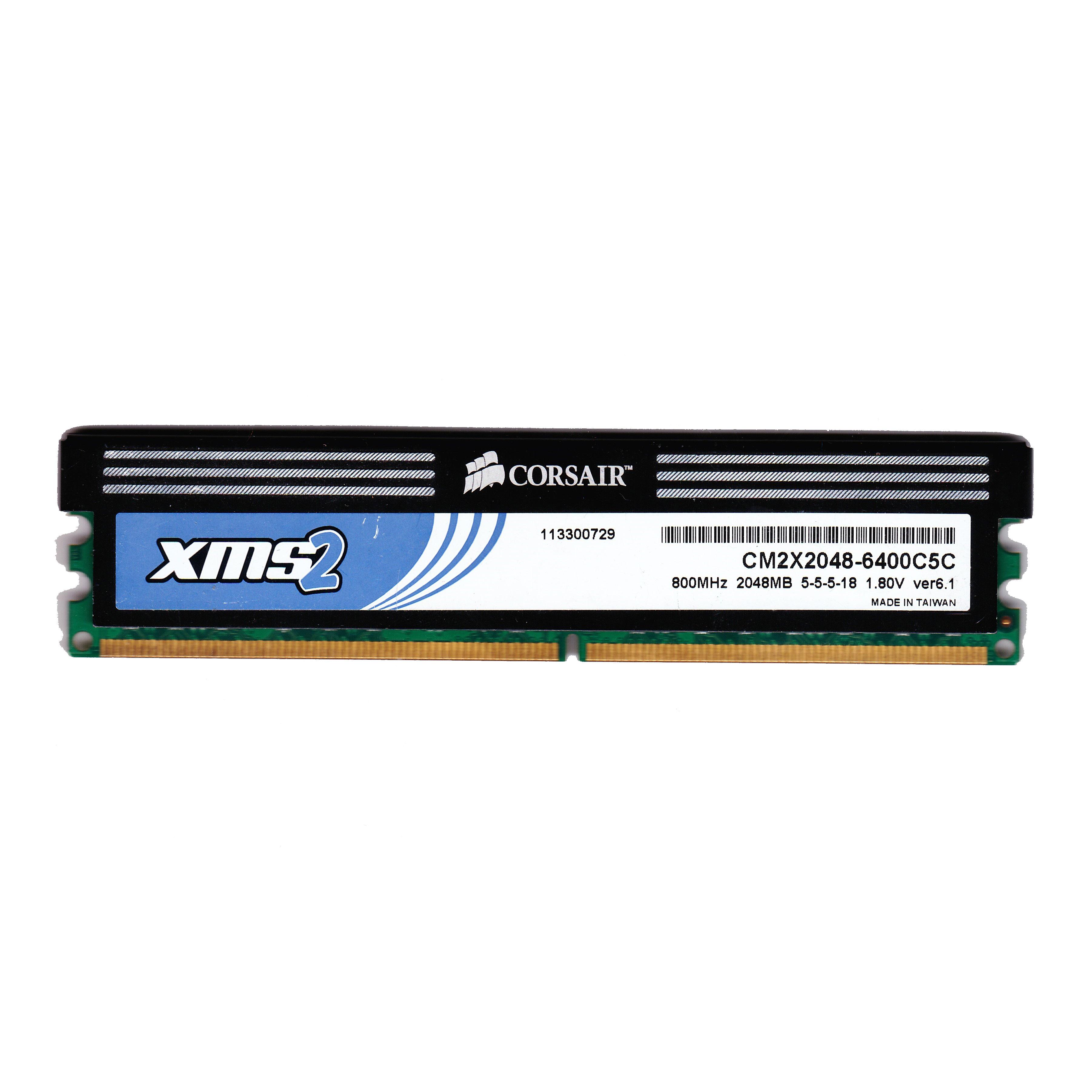 Preowned XMS2 2048MB DDR2 RAM Untested